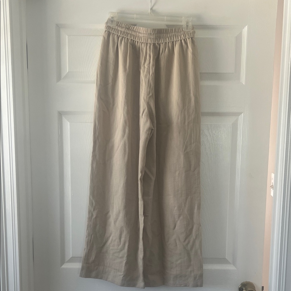 HALARA Women's Tan Wide Leg Pants - Picture 5 of 9